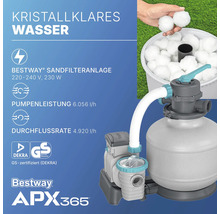 Bestway Sandfilteranlage mit GS Zeichen und Dekra Logo
