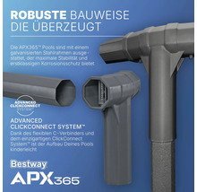 Bestway APX365 Pool mit galvanisiertem Stahlrahmen und ClickConnect System