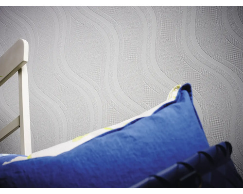 Tapete mit gewelltem Muster im Raum