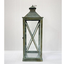 Dekorative Windlicht Laterne aus Holz und Glas
