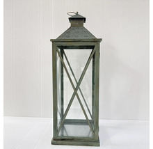Dekorative Laterne aus Glas und Metall