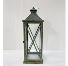 Dekorative Laterne aus Metall und Glas