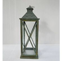 Dekorative Laterne aus Metall und Glas