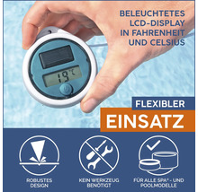 Poolthermometer mit LCD Display zur Messung der Temperatur in Fahrenheit und Celsius