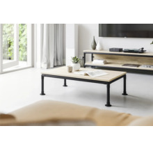 Wohnzimmer mit Couchtisch und TV-Möbel im modernen Stil