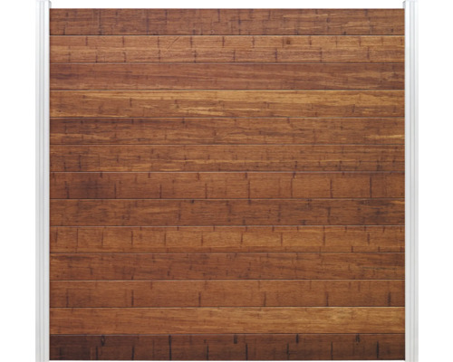 Garagentor mit Holzstruktur