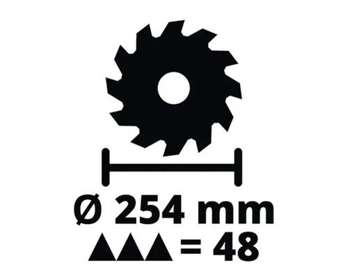Kreissägeblatt Durchmesser 254 Millimeter, 48 Zähne