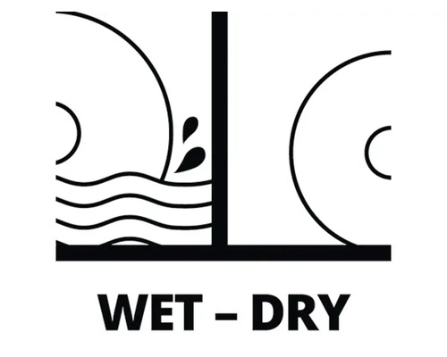 Geeignet für Nass- und Trockensaugen.