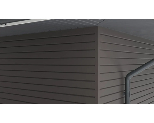 Fassadenverkleidung mit horizontalen Profilen