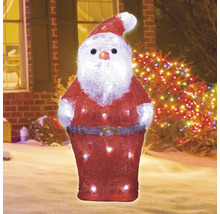 Leuchtender Weihnachtsmann als Weihnachtsdekoration für den Außenbereich