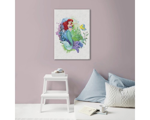 Leinwandbild mit Arielle, der Meerjungfrau