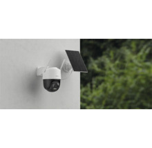 Überwachungskamera mit Solarpanel zur Aussenmontage