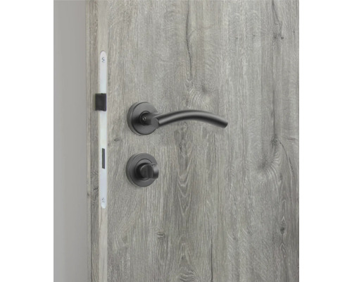 Tür mit Drückergarnitur und Schloss