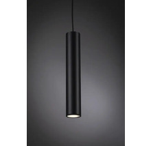 Schwarze zylindrische Pendelleuchte