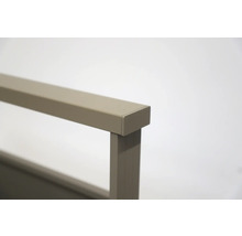 Detailansicht eines Metallrahmens