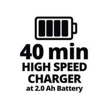 40 Minuten Schnellladegerät für 2.0 Ah Akku