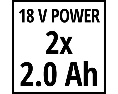 18 Volt Power 2x 2.0 Amperestunden