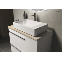Badezimmer Szene mit Waschbecken, Armatur und Unterschrank