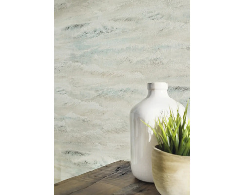 Tapete mit Wellenmuster im Interieur