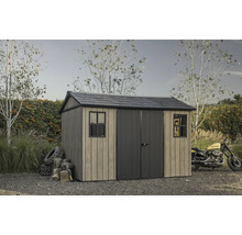 Gartenschuppen mit Doppeltür, Fenster und Satteldach