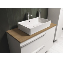 Badezimmerwaschtisch mit Aufsatzwaschbecken und Unterschrank