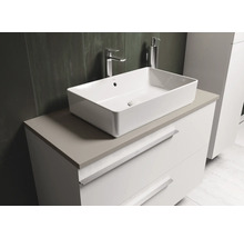 Modernes Badezimmer mit Aufsatzwaschbecken und Unterschrank