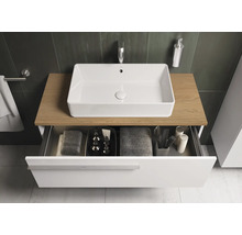 Badezimmerwaschtisch mit Schublade und rechteckigem Waschbecken