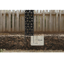 Garten-Sichtschutz mit 15 Zentimeter Bodeneinlass