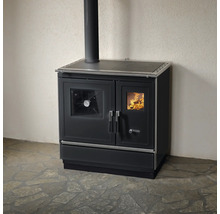 Holzherd mit Sichtfenster und Kochfeld