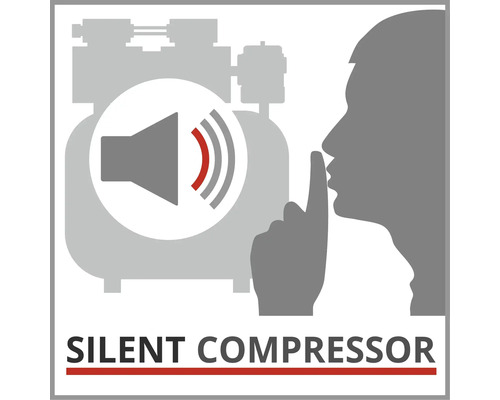 Symbol für geräuscharmen Kompressor