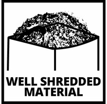 Symbol für gut zerkleinertes Material