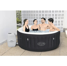 Aufblasbarer Lay-Z-Spa Whirlpool Miami mit vier Personen im Wasser