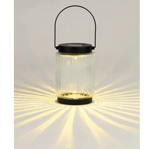 Solarleuchte aus Glas mit Tragegriff