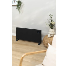 Schwarzer Heizkörper im Wohnzimmer