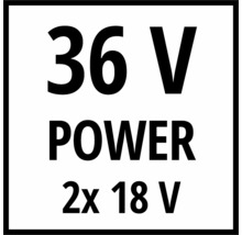 36 Volt Power 2 mal 18 Volt