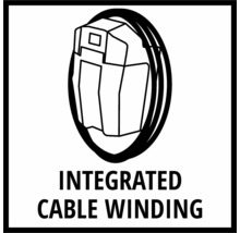 Symbol für integrierte Kabelaufwicklung