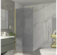 Badezimmer mit Duschkabine, Waschtisch und Toilette im modernen Design