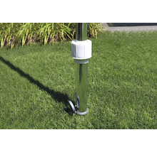 Metallischer Sonnenschirmständer zur Rasenbefestigung