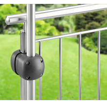 Balkongeländer aus Edelstahl mit Verbindungselement