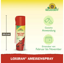 Loxiran Ameisenspray mit einer Höhe von 23,2 cm zur gezielten Anwendung von Februar bis November.