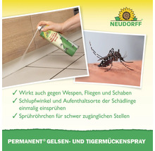 Anwendung von Neudorff Permanent Gelsen- und Tigermückenspray gegen Insekten