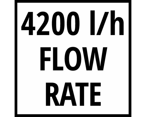 4200 Liter pro Stunde Fördermenge