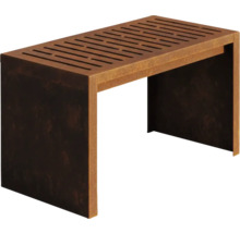 Gartenbank aus Metall mit Schlitzen