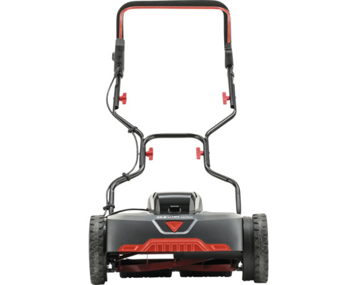 Aufsicht auf einen Rasenmäher