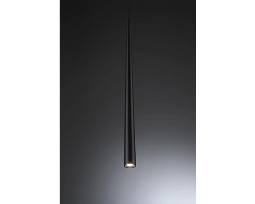 Schwarze Pendelleuchte im Kegeldesign