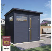 Modernes Gartenhaus mit Fenster und Tür