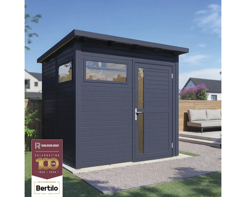 Modernes Gartenhaus mit Fenster und Tür