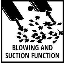 Symbol für Blas- und Saugfunktion