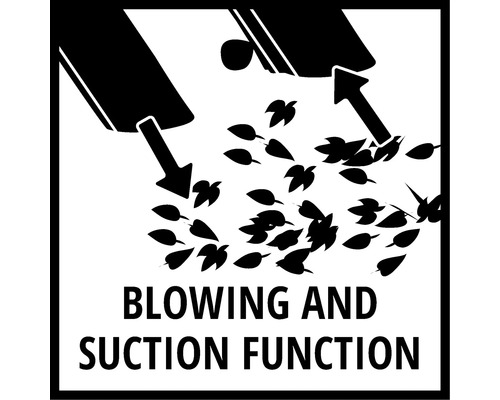 Symbol für Blas- und Saugfunktion