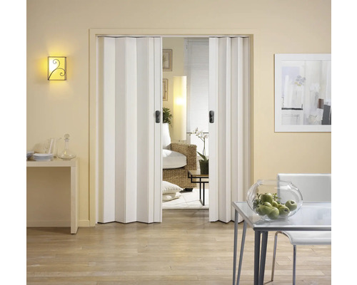 Zimmeransicht mit weißer Falttür